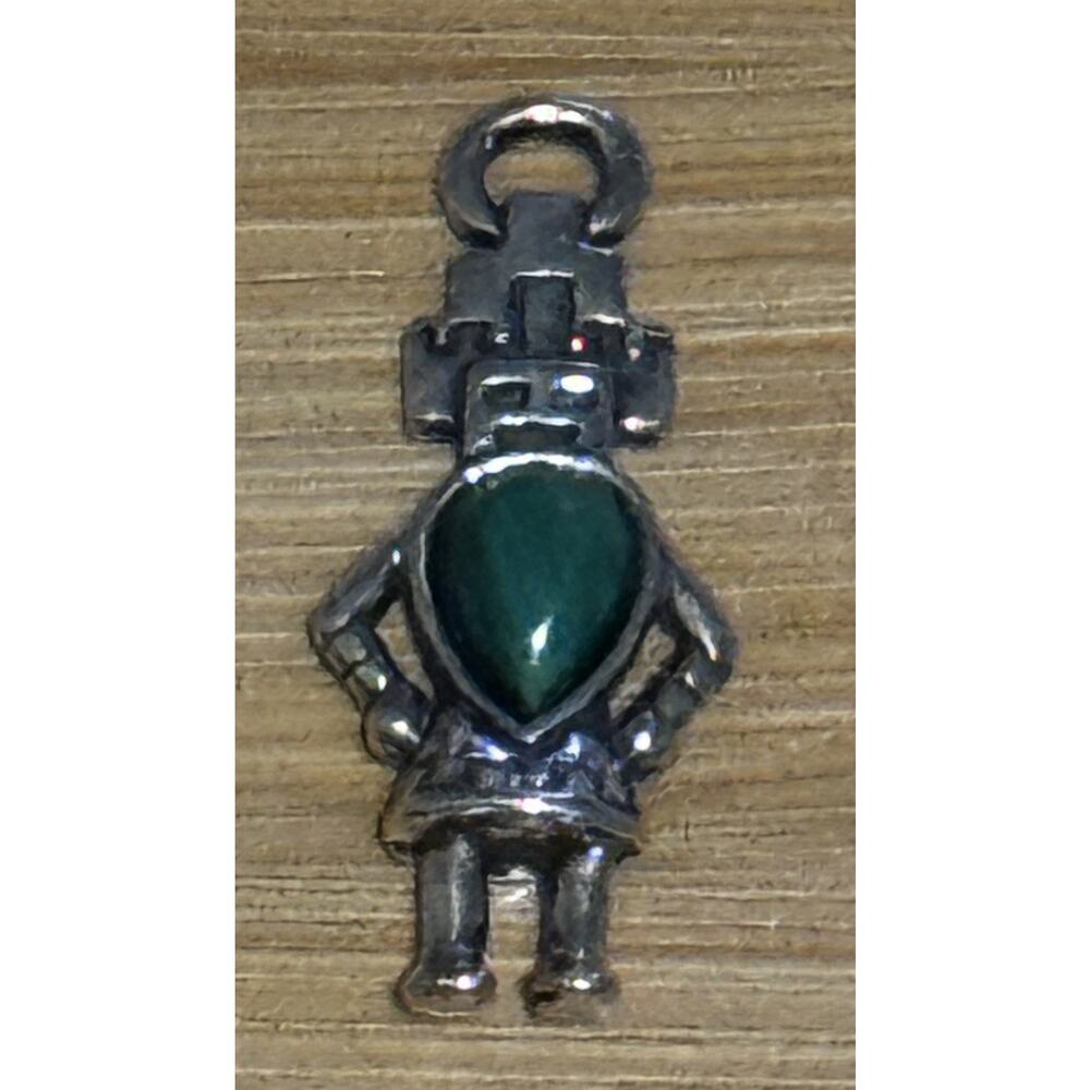 Vintage Carolyn Pollack 925 Sterling Silver Hemis Kachina Pendant Charm